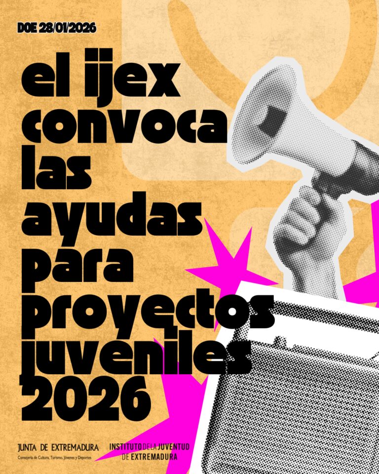 La Junta de Extremadura convoca ayudas por valor de 520.000 euros para impulsar proyectos juveniles en 2026