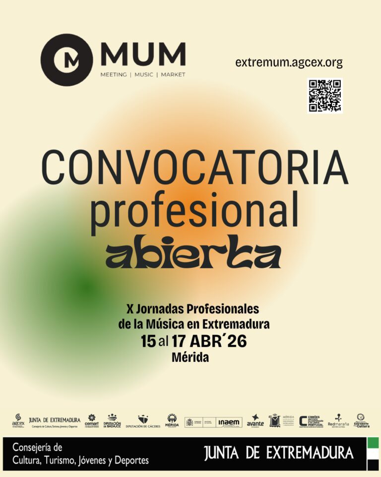 La décima edición de las Jornadas Profesionales de la Música en Extremadura (#MUM26) abre la convocatoria para profesionales del sector