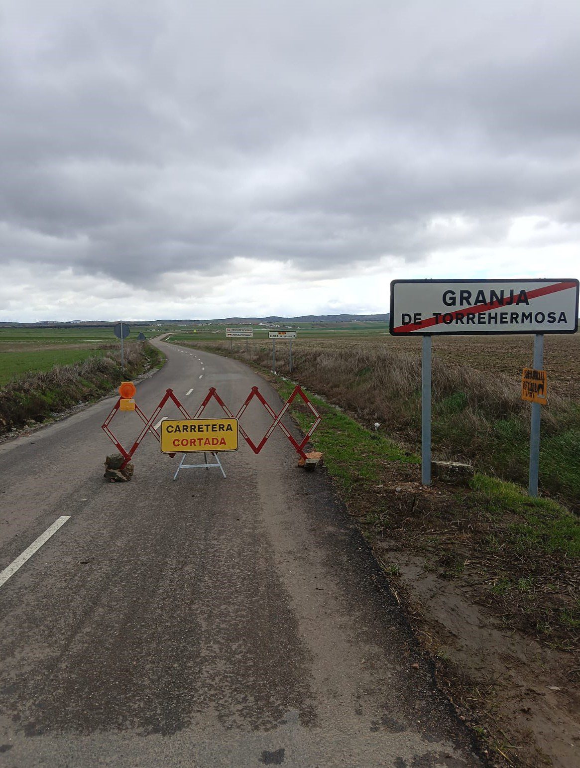 Solo una carretera provincial permanece cortada al tráfico por los efectos de la borrasca Kristin