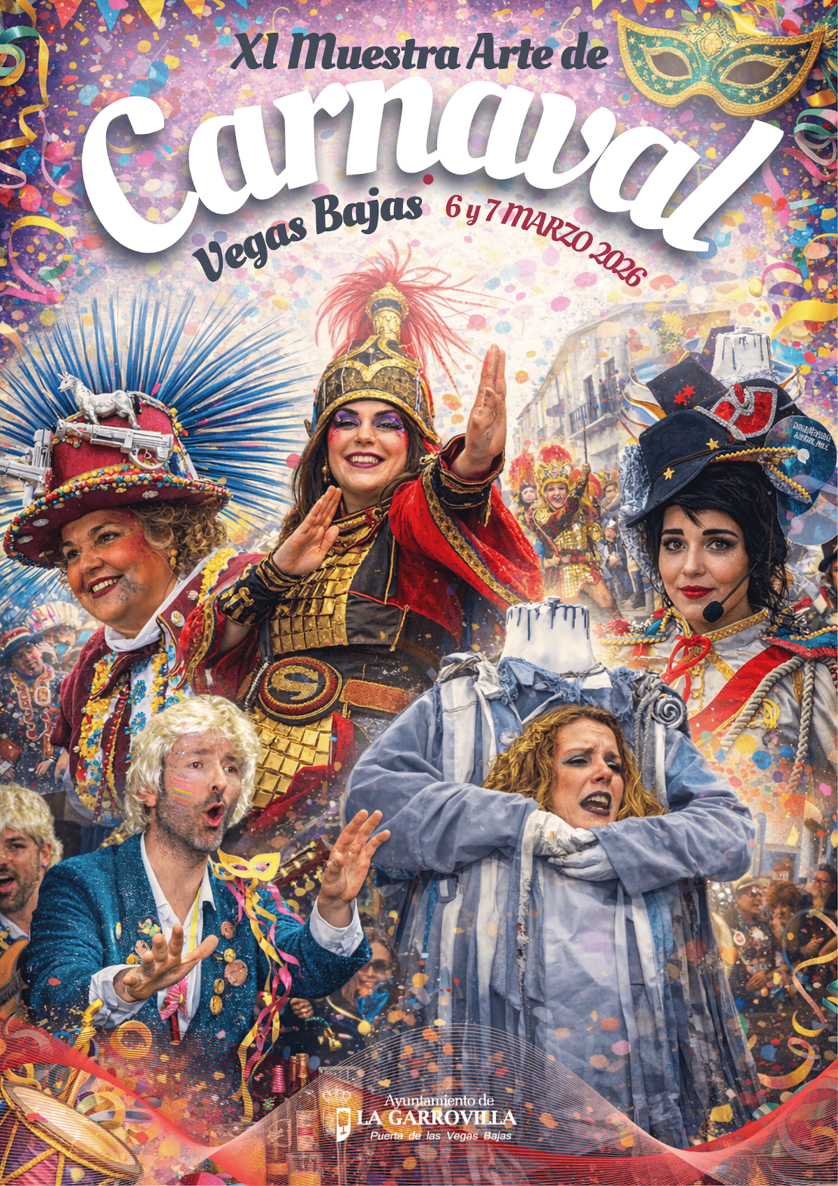 La Garrovilla se transforma en marzo con la XI Muestra Arte de Carnaval Vegas Bajas