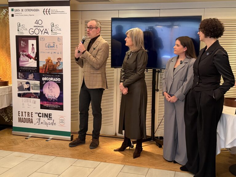 La Junta de Extremadura reafirma su apoyo al cine extremeño en un acto de respaldo a las nominaciones a los Premios Goya