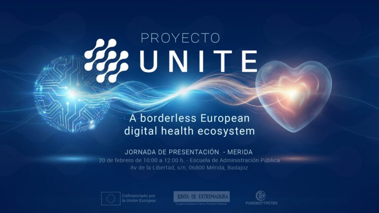 La Junta de Extremadura presenta en Mérida el proyecto europeo UNITE de impulso a la salud digital con financiación de soluciones innovadoras