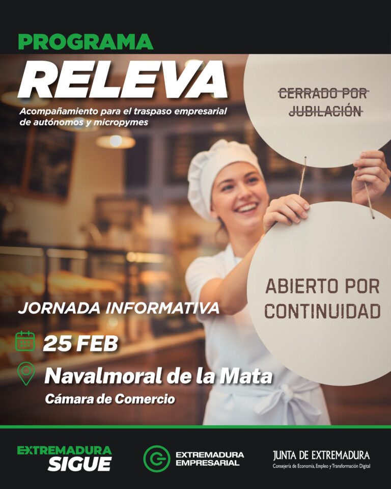 Navalmoral de la Mata acoge una jornada informativa del programa Releva para favorecer la continuidad empresarial