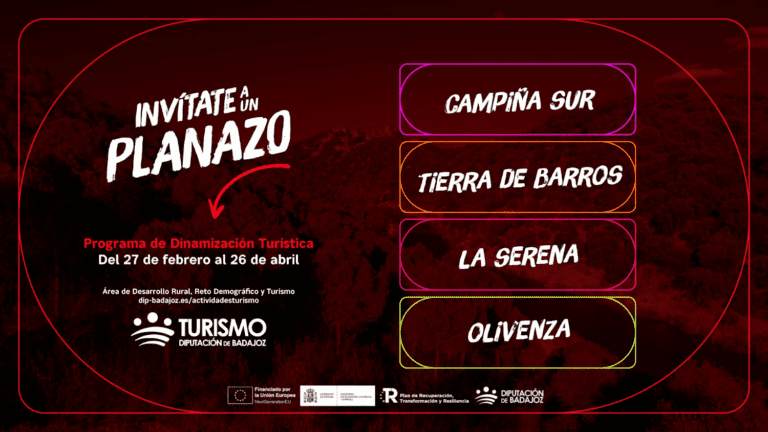 La Diputación de Badajoz organiza 55 actividades turísticas en 4 comarcas en el marco de los Planes de Sostenibilidad Turística Next GenerationEU