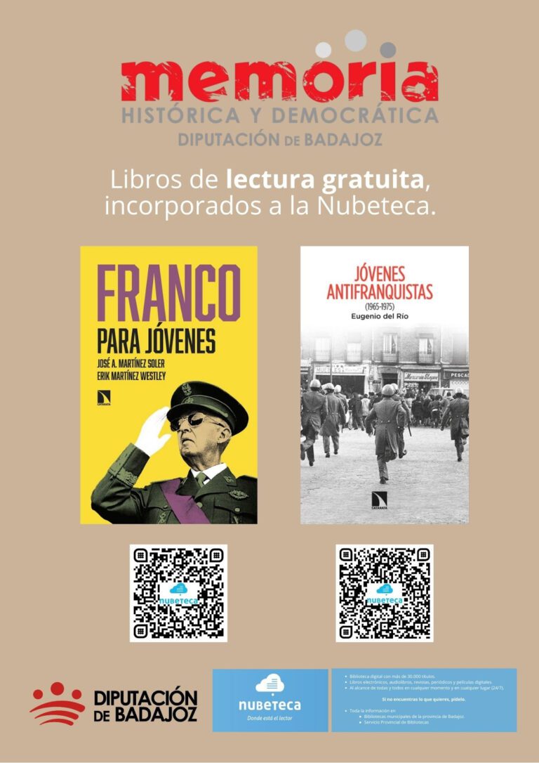 Dos nuevos títulos gratuitos sobre Memoria Histórica en Nubeteca