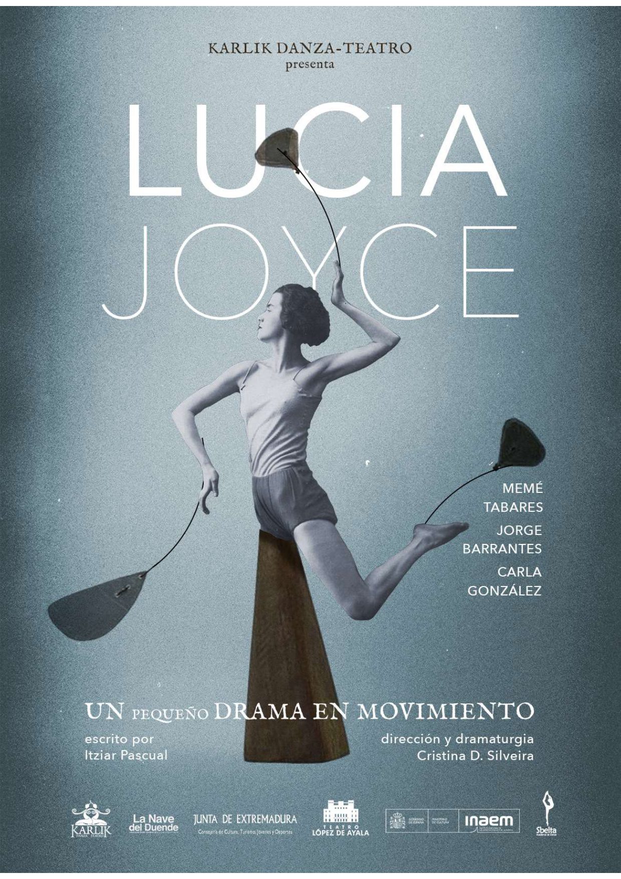La Sala Trajano pone en escena ‘Lucia Joyce, un pequeño drama en movimiento’, la historia de la bailarina que quiso ser artista y no musa