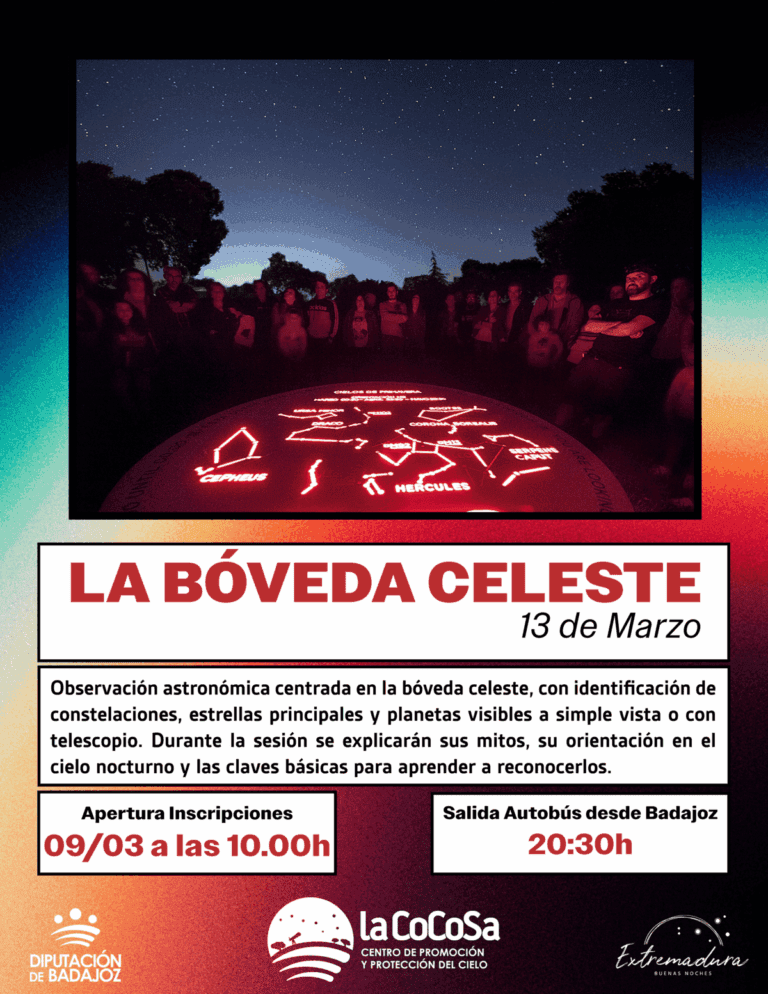 La Diputación de Badajoz organiza una nueva observación astronómica para descubrir ‘La Bóveda Celeste’ en La Cocosa