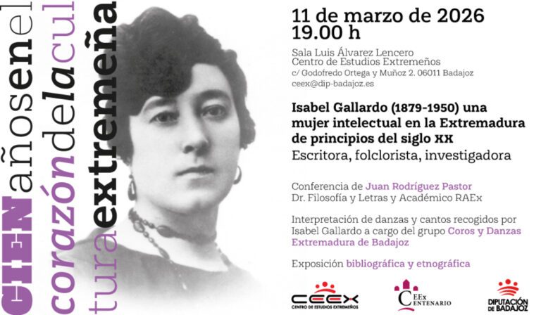 El Centro de Estudios Extremeños homenajea a Isabel Gallardo en el marco del 8M