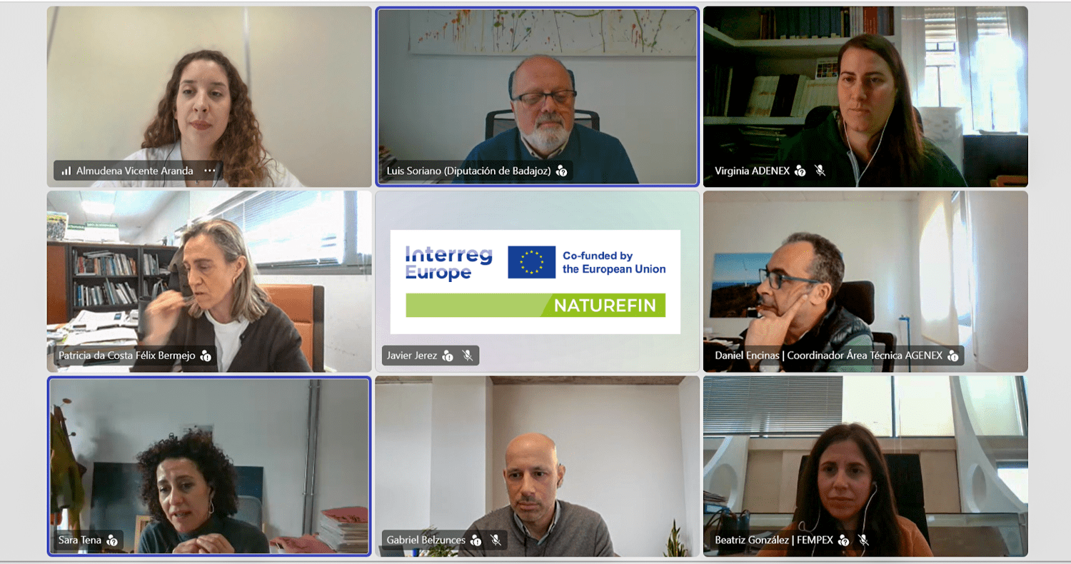 La Diputación de Badajoz organiza la segunda reunión del grupo de interés del proyecto europeo NATUREFIN
