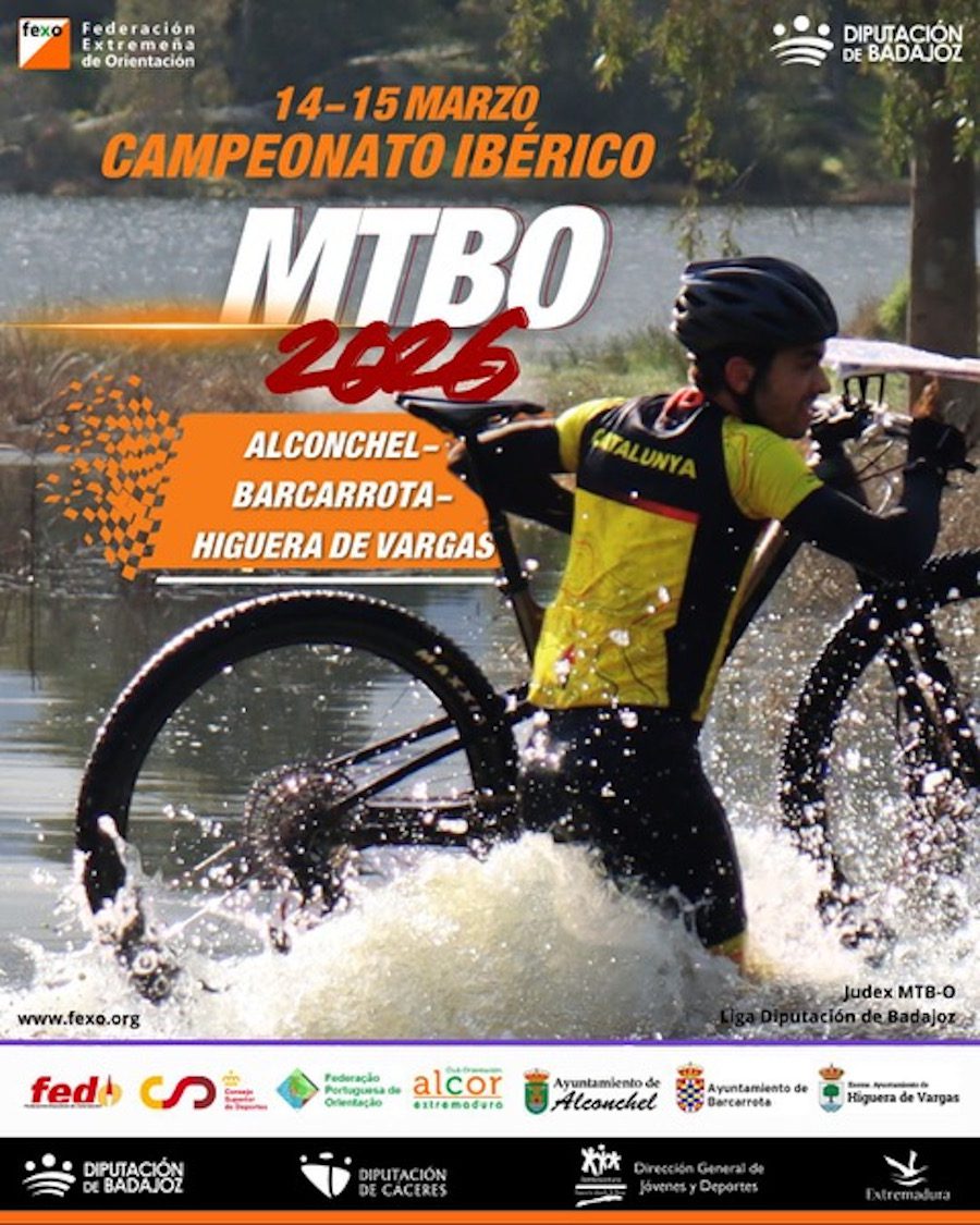 Alconchel, Barcarrota e Higuera de Vargas acogen este fin de semana el Campeonato Ibérico de Orientación en Bicicleta de Montaña