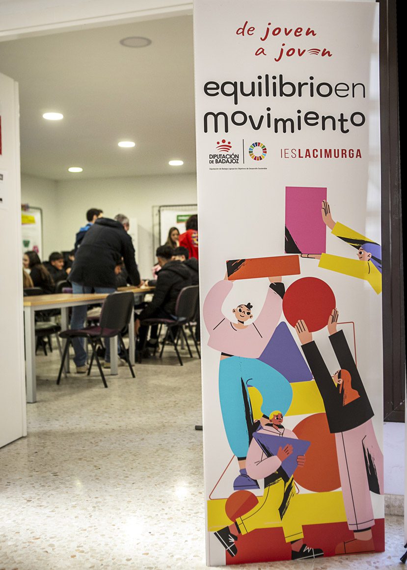 La Diputación de Badajoz y el IES Lacimurga Constantia Iulia ponen en marcha el proyecto ‘De joven a joven. Equlilibrio en movimiento ‘