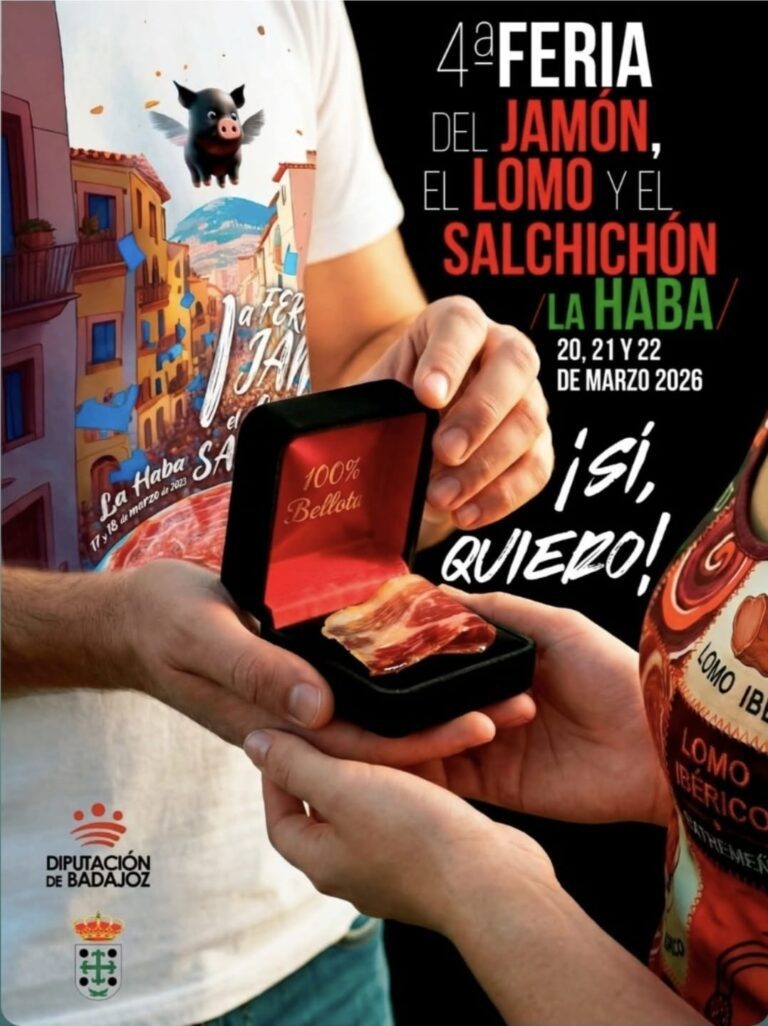 La Haba convierte su tradición ibérica en motor turístico con la IV Feria del Jamón, Lomo y Salchichón
