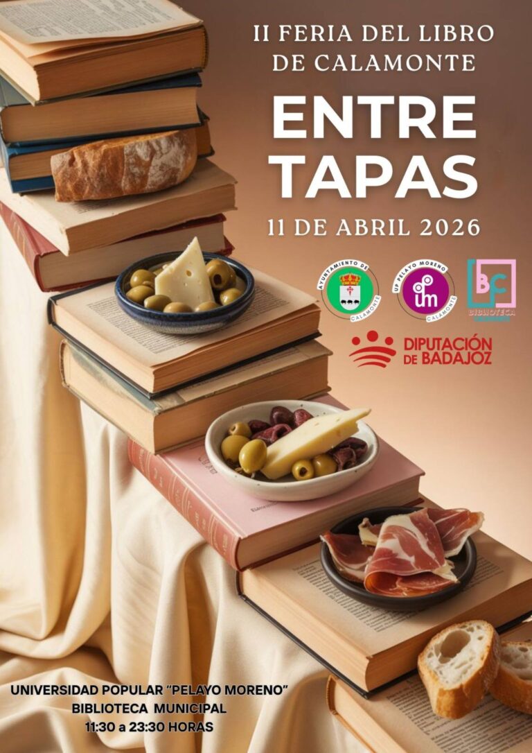 La Diputación de Badajoz respalda la II Feria del Libro de Calamonte como motor cultural y de dinamización rural
