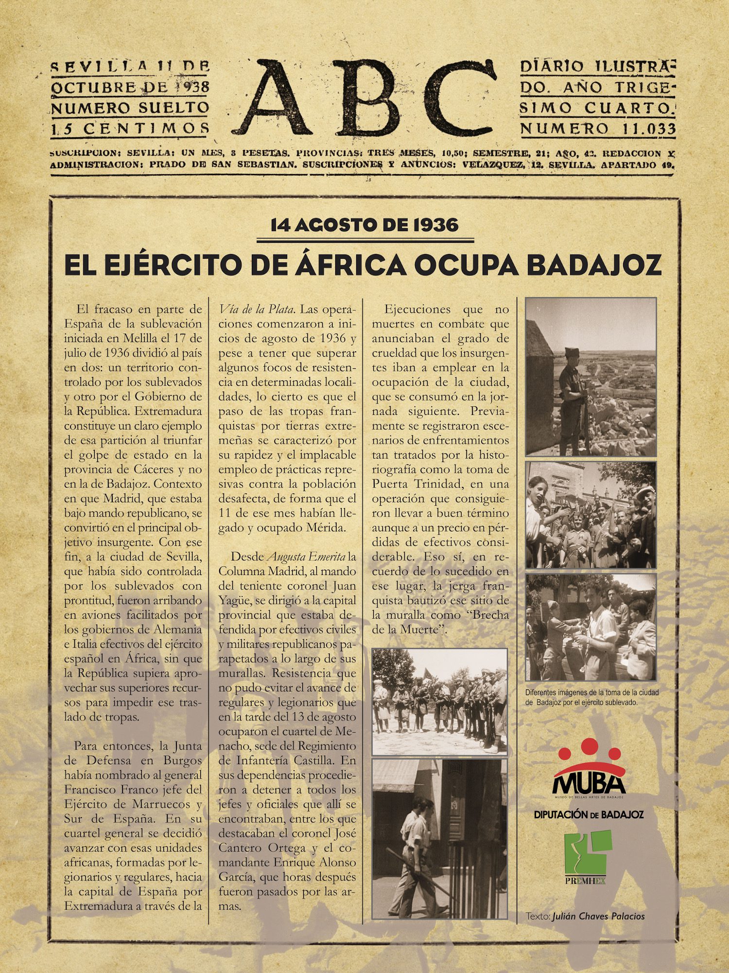 Dos institutos de la provincia acogen exposiciones de Memoria Histórica y Democrática de la Diputación