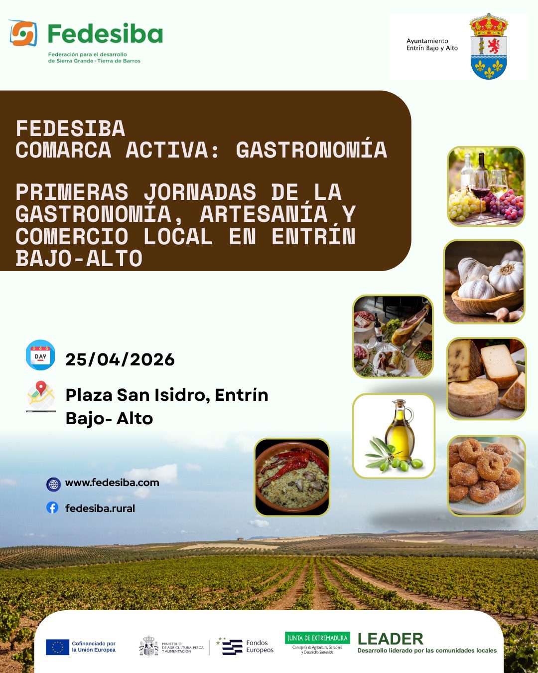 Entrín Bajo acoge las I Jornadas de Gastronomía, Artesanía y Comercio Local para poner en valor el producto de proximidad