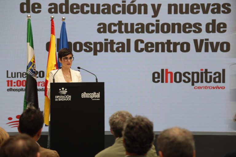 La Diputación de Badajoz invertirá 6,3 millones € en una nueva fase del Hospital Centro Vivo para reforzar su papel como espacio cultural y de servicios públicos