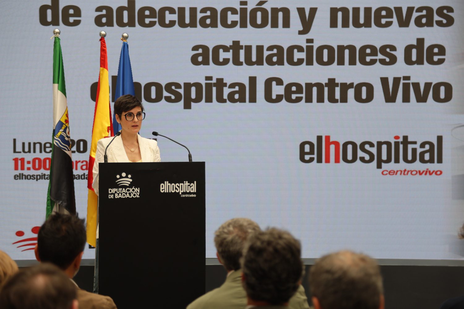 La Diputación de Badajoz invertirá 6,3 millones € en una nueva fase del Hospital Centro Vivo para reforzar su papel como espacio cultural y de servicios públicos