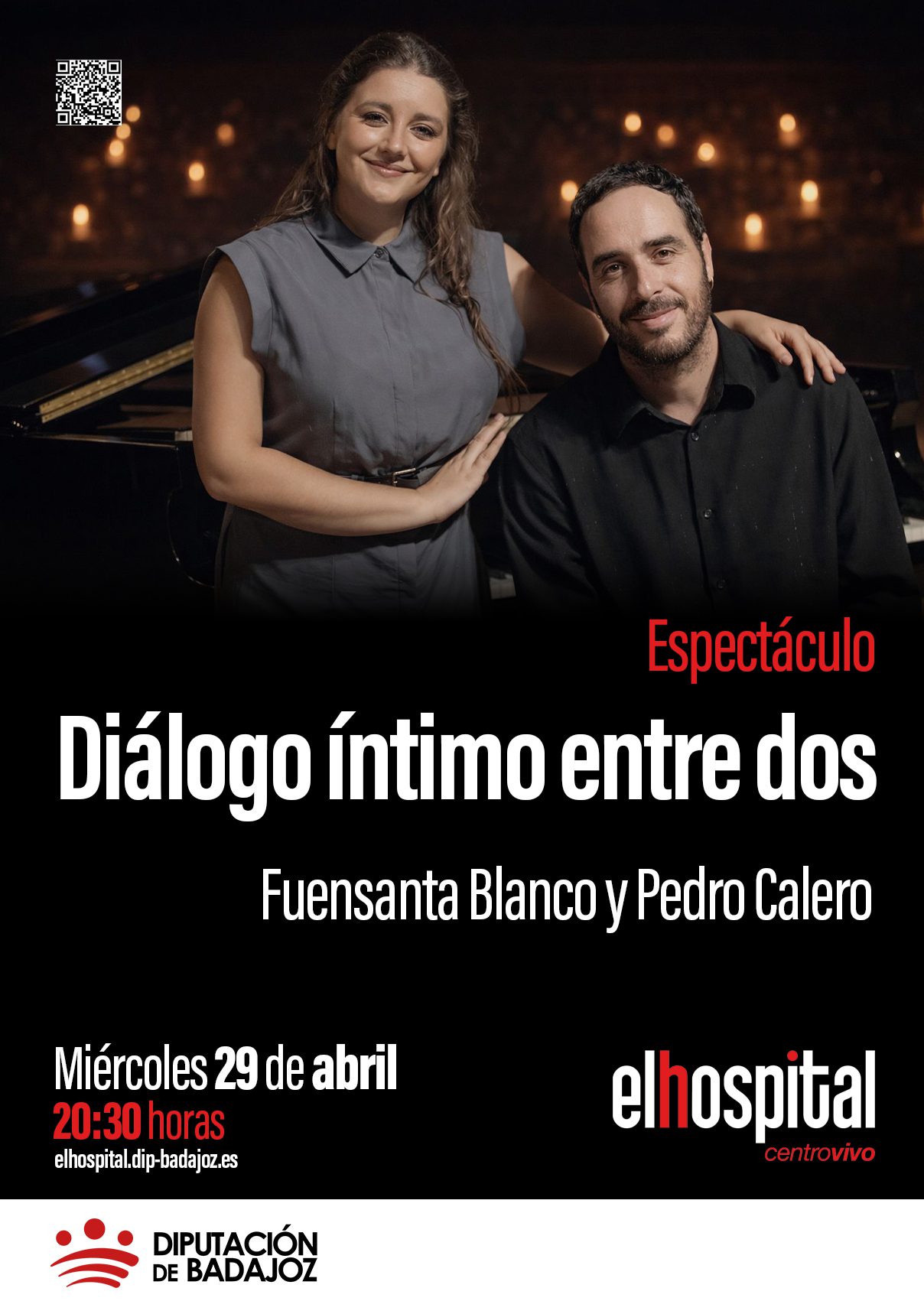 La Diputación de Badajoz celebra el Día de la Danza con un ‘Diálogo íntimo de dos’ en El Hospital Centro Vivo