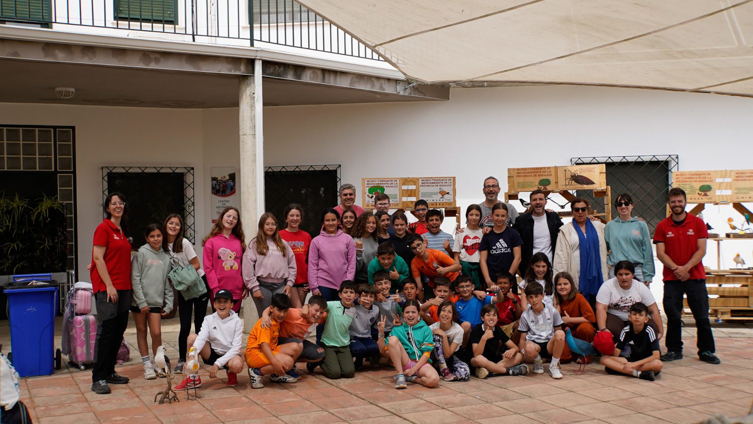 La Diputación de Badajoz pone en marcha el primer campamento de educación ambiental con pernoctación en el CSEA La Cocosa
