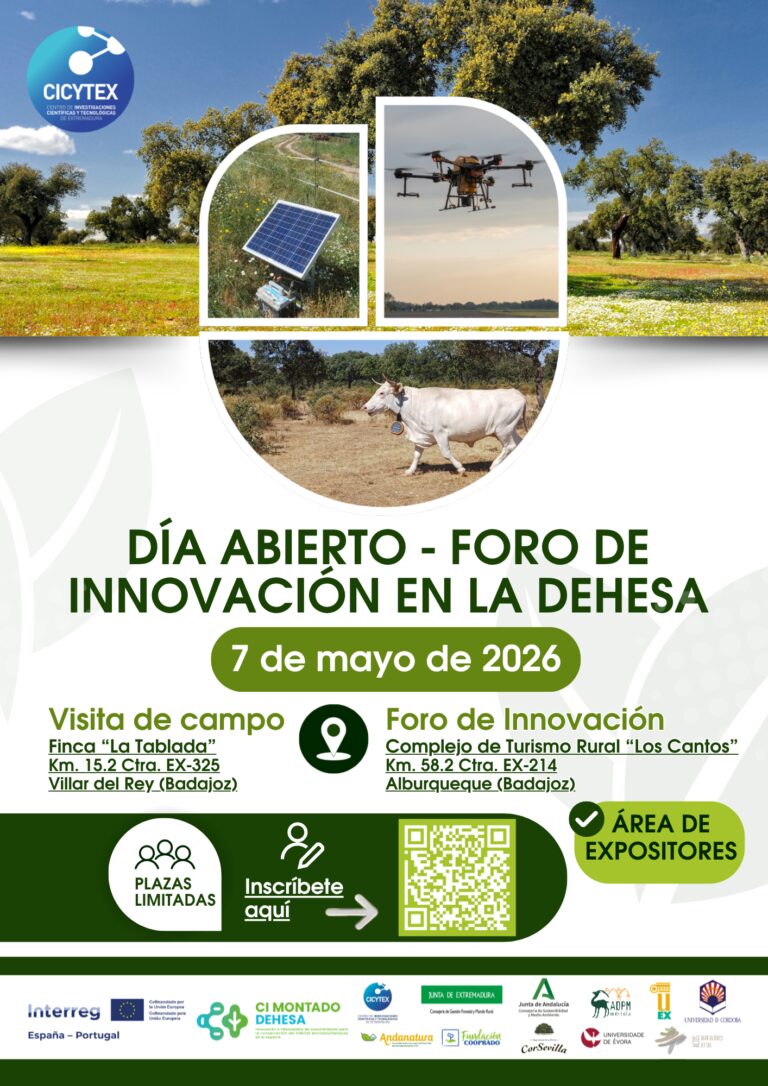 CICYTEX organiza una jornada de campo en la dehesa con propuestas innovadoras públicas y privadas para mejorar la gestión del ecosistema