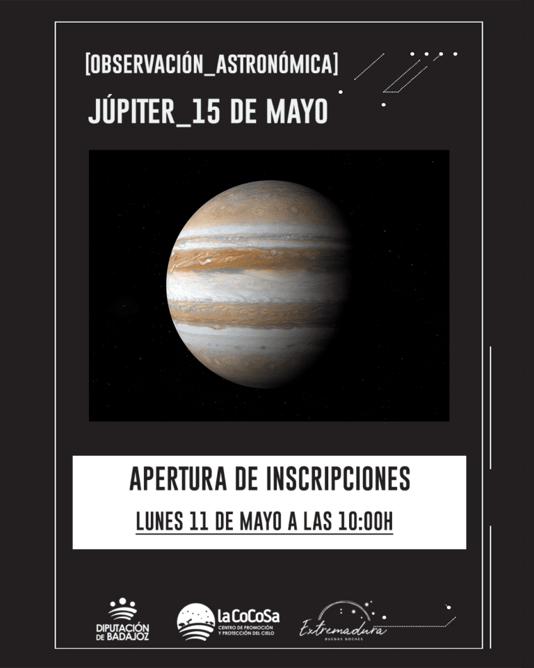 La Cocosa invita a descubrir Júpiter en una nueva sesión de observación astronómica