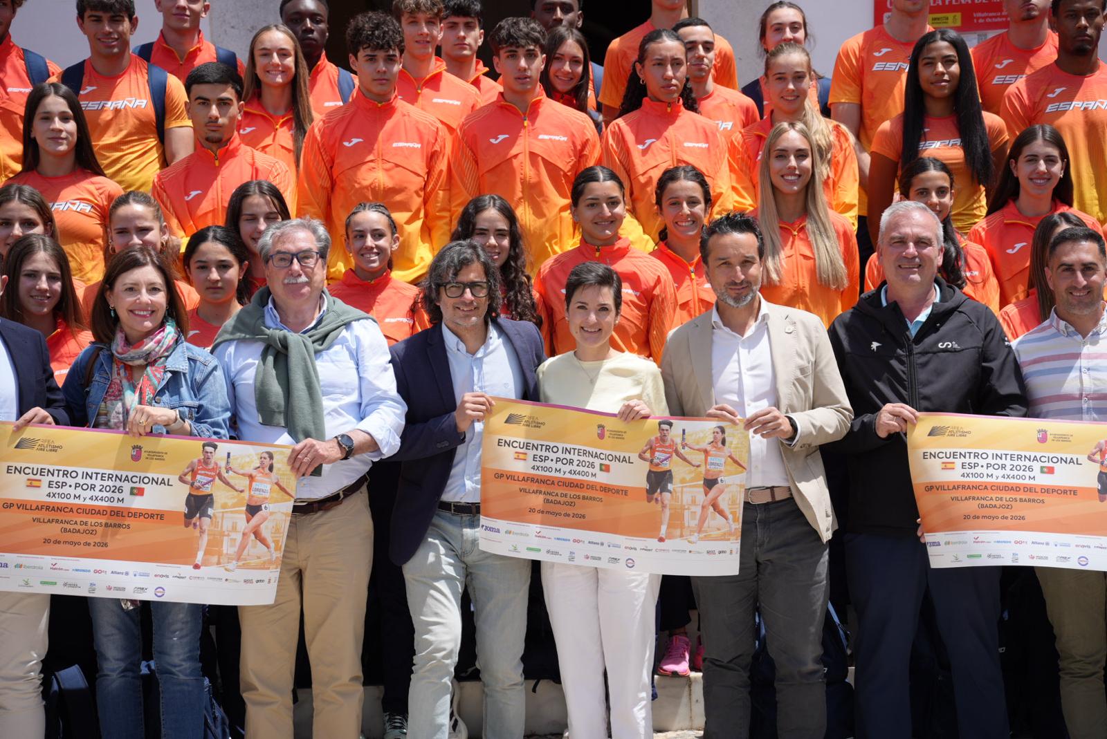 Villafranca de los Barros se convierte en epicentro del atletismo internacional con el Encuentro de Relevos España–Portugal y el Gran Premio Ciudad del Deporte