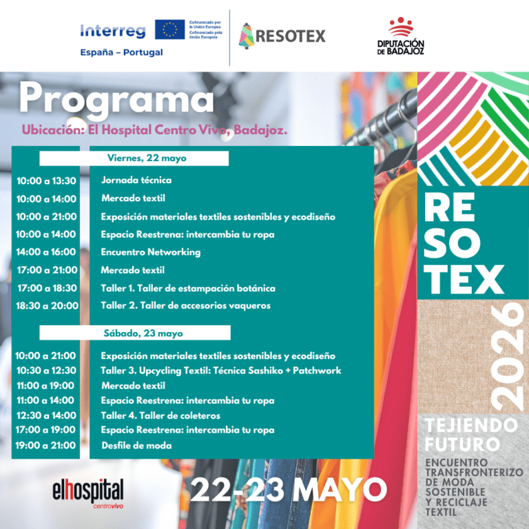 La Diputación de Badajoz organiza la última edición del encuentro ‘Tejiendo Futuro’ dentro del proyecto europeo RESOTEX