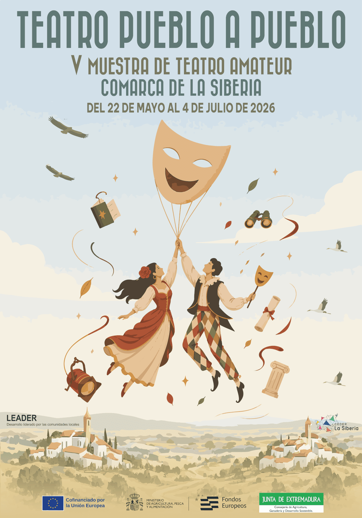 La V Muestra de Teatro Amateur de La Siberia llevará la cultura a los 18 municipios de la comarca