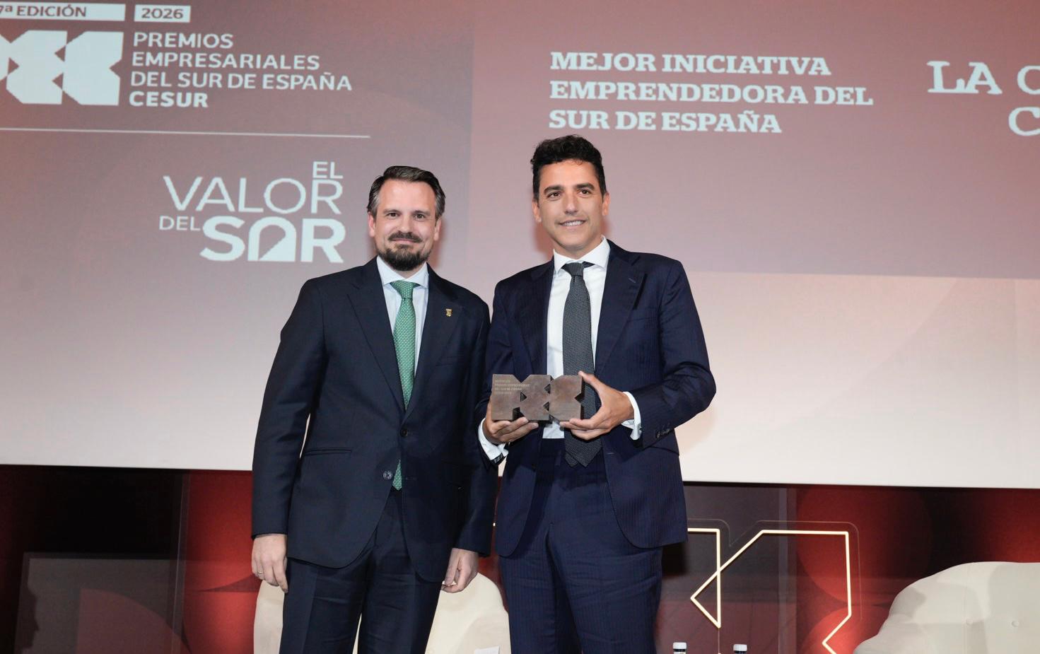 Abel Bautista reivindica el potencial empresarial y económico de Extremadura en los Premios CESUR