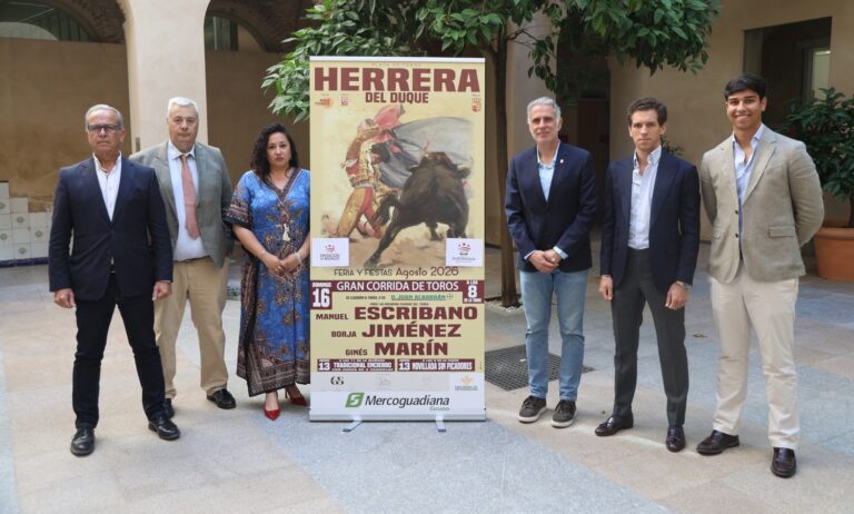 Manuel Escribano, Borja Jiménez y Ginés Marín forman el cartel de la Feria Taurina de Herrera del Duque 2026