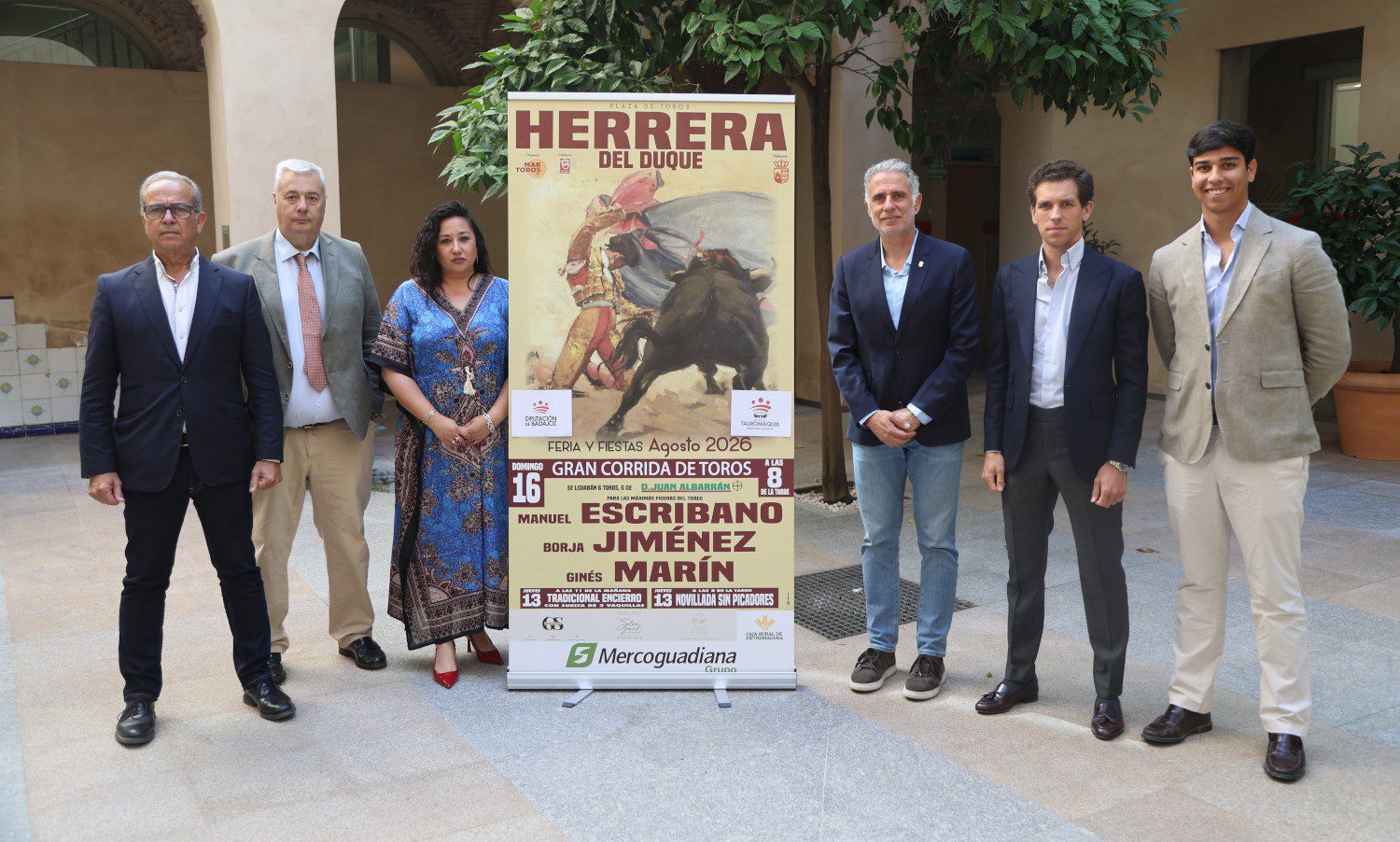 Manuel Escribano, Borja Jiménez y Ginés Marín forman el cartel de la Feria Taurina de Herrera del Duque 2026