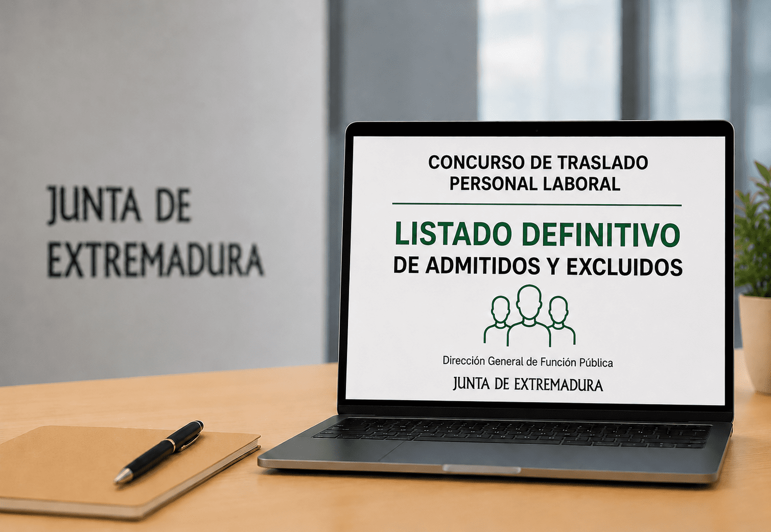 La Junta de Extremadura publica el listado definitivo de admitidos para el turno de traslados de personal laboral