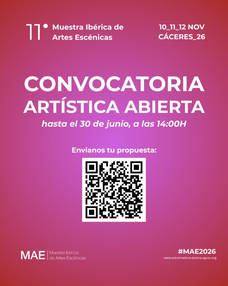 Últimos días para presentar propuestas artísticas a la XI edición de la Muestra Ibérica de Artes Escénicas (MAE26)