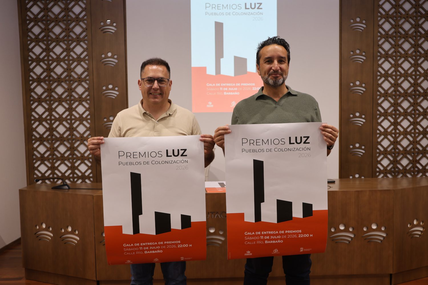 Barbaño reconoce el legado histórico y cultural de los pueblos de colonización con los Premios Luz 2026